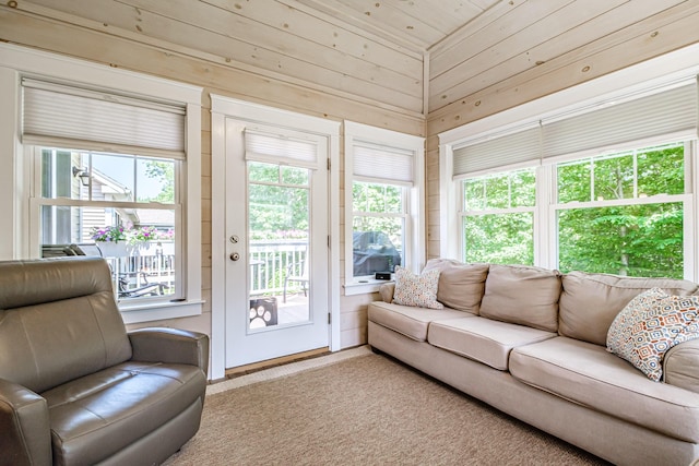 375 Pride St Unit 15, Westbrook, ME 04092 - living room featuring wooden walls