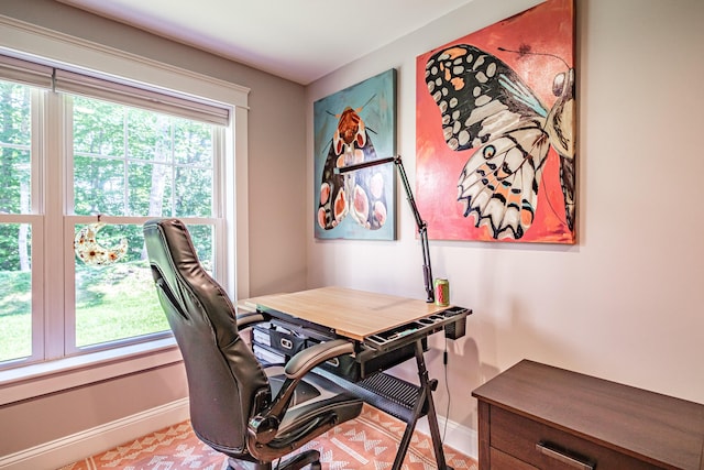 375 Pride St Unit 15, Westbrook, ME 04092 - home office featuring baseboards