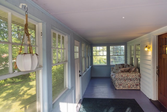 55 Ossipee Trl E, Standish, ME 04084 - sunroom with wood finished floors and ornamental molding