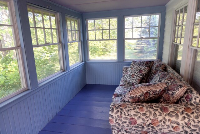 55 Ossipee Trl E, Standish, ME 04084 - sunroom / solarium featuring hardwood / wood-style floors