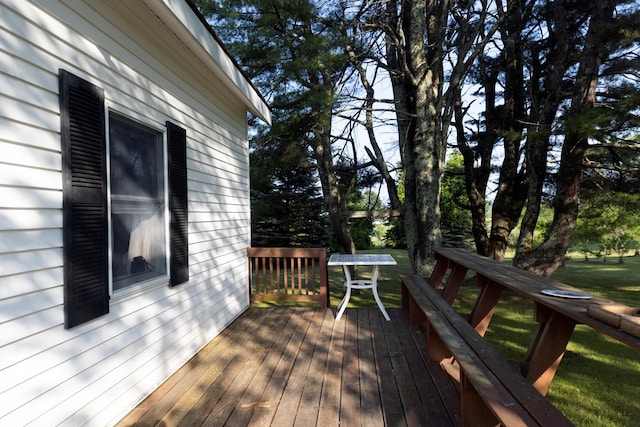 55 Ossipee Trl E, Standish, ME 04084 - view of wooden terrace