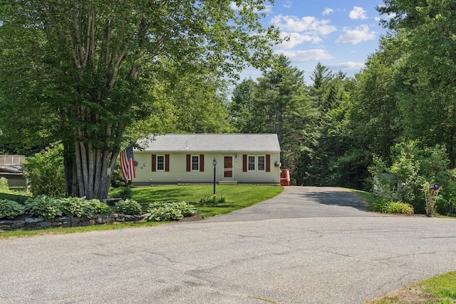 24 Maple Ridge Rd, Gorham, ME 04038 - single story home featuring asphalt driveway and a front lawn