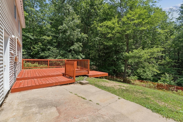 24 Maple Ridge Rd, Gorham, ME 04038 - wooden terrace with a patio and a yard