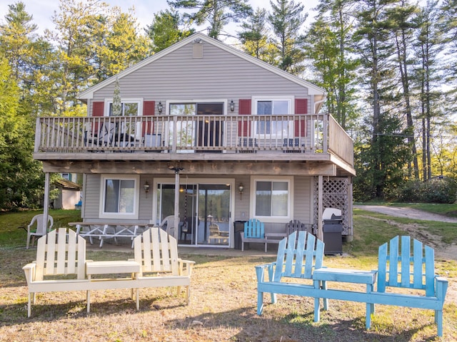16 Hide Away Ln, Milton, NH 03851 - back of property featuring a deck