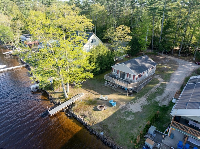 16 Hide Away Ln, Milton, NH 03851 - view of subject property featuring a nearby body of water and a heavily wooded area