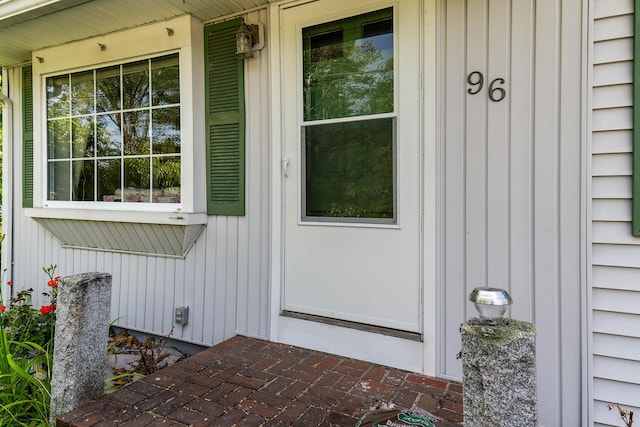 96 Holm Ave, Portland, ME 04102 - entrance to property featuring board and batten siding and a porch