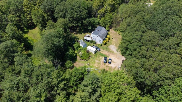 93 Bartlett Rd, Kittery, ME 03905 - aerial view of property and surrounding area with a heavily wooded area
