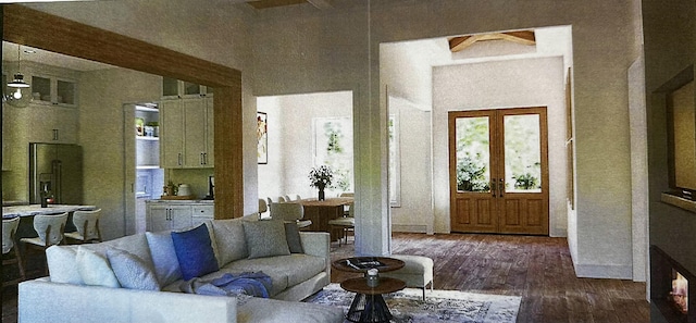 LOT4 Overlook Dr, Hallowell, ME 04347 - living room with plenty of natural light, a towering ceiling, and wood finished floors