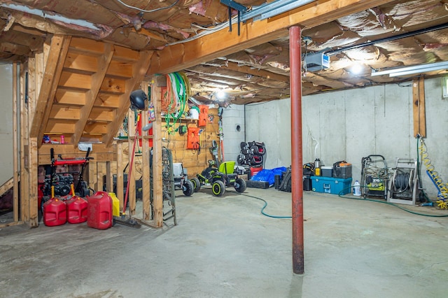 64 Pond View Dr, Otisfield, ME 04270 - view of unfinished basement