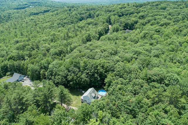 64 Pond View Dr, Otisfield, ME 04270 - drone / aerial view of a heavily wooded area