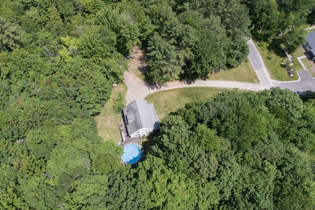 64 Pond View Dr, Otisfield, ME 04270 - aerial view of property's location with a heavily wooded area