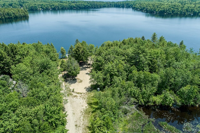 64 Pond View Dr, Otisfield, ME 04270 - drone / aerial view of a forest and a large body of water