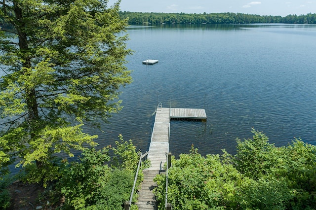 64 Pond View Dr, Otisfield, ME 04270 - dock featuring a water view
