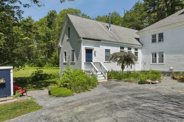 416 River Rd, Edgecomb, ME 04556 - view of front of property with a shingled roof