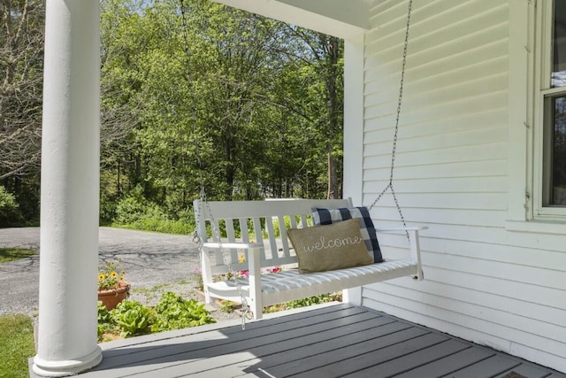 416 River Rd, Edgecomb, ME 04556 - view of wooden terrace