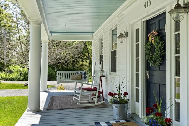 416 River Rd, Edgecomb, ME 04556 - view of porch