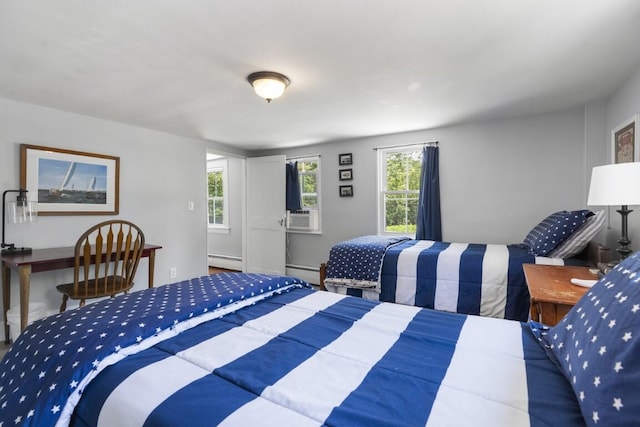 416 River Rd, Edgecomb, ME 04556 - bedroom featuring baseboard heating
