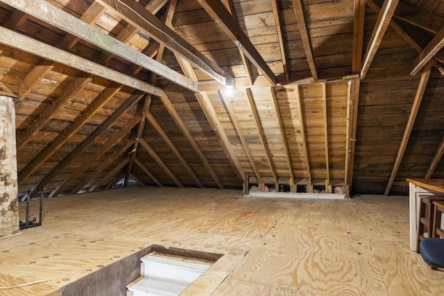 416 River Rd, Edgecomb, ME 04556 - view of unfinished attic