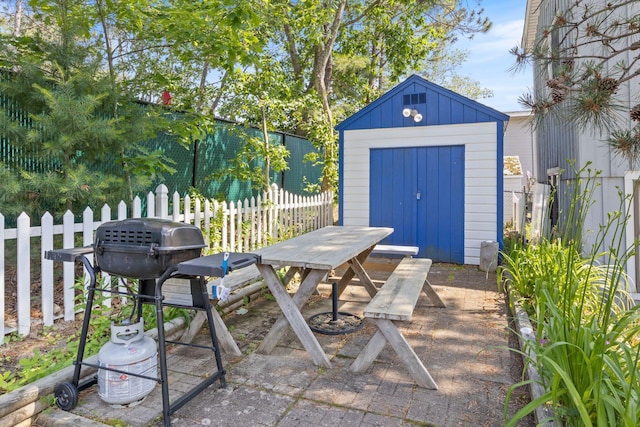 3 Island View Ave, Saco, ME 04072 - view of shed with outdoor dining area