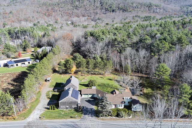 259 Mountain St, Camden, ME 04843 - bird's eye view of a heavily wooded area