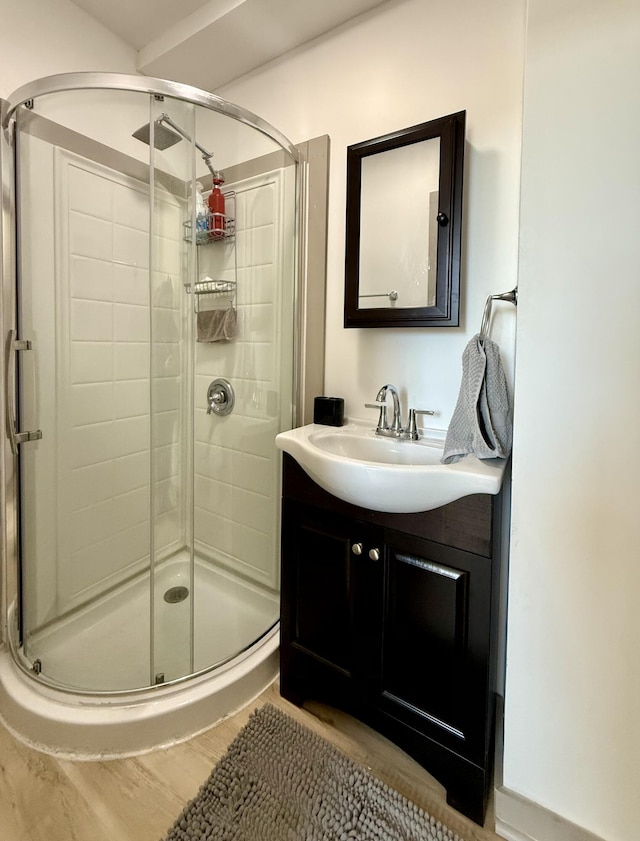 339 Main St, Calais, ME 04619 - full bath with a shower stall and vanity