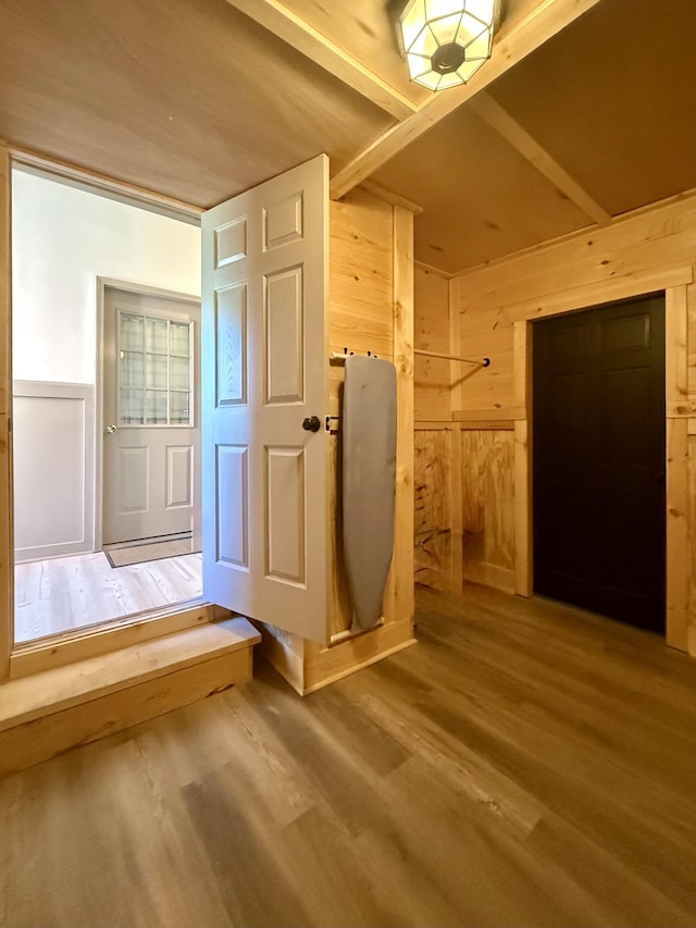 339 Main St, Calais, ME 04619 - bonus room with wooden walls and wood finished floors