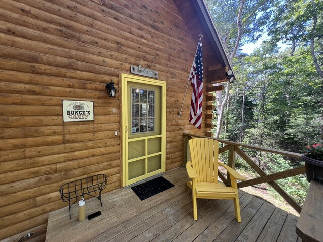 33 Mountain View Rd, Boothbay Harbor, ME 04538 - view of wooden terrace