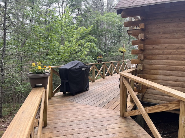 33 Mountain View Rd, Boothbay Harbor, ME 04538 - deck with a grill