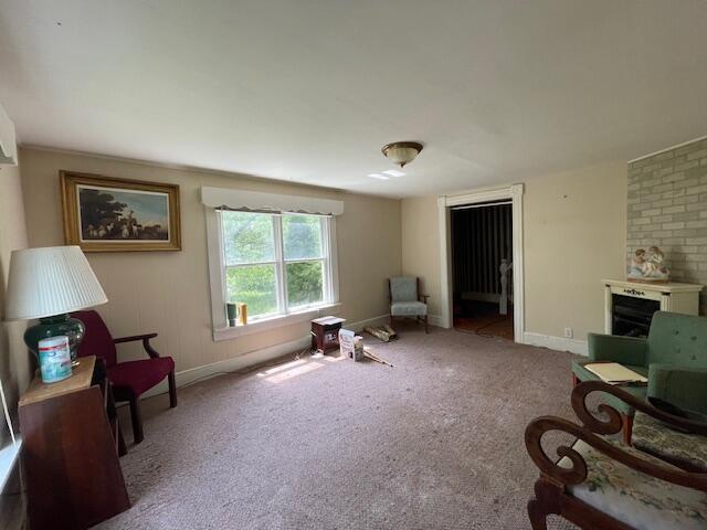1069 Rte 193, Deblois, ME 04622 - living area with carpet flooring