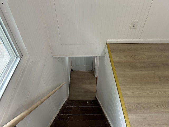 40 Silvermount St, Waterville, ME 04901 - staircase with wood finished floors