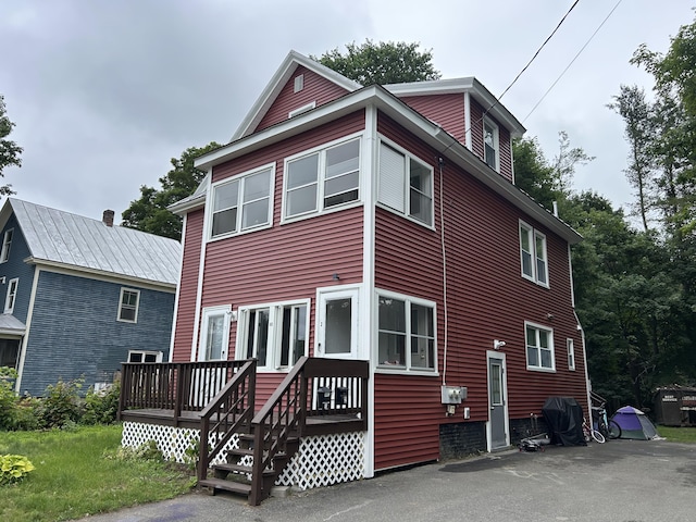 40 Silvermount St, Waterville, ME 04901 - view of front facade featuring a deck
