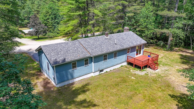 68 Hannibal Cir, Denmark, ME 04022 - view of subject property featuring a forest