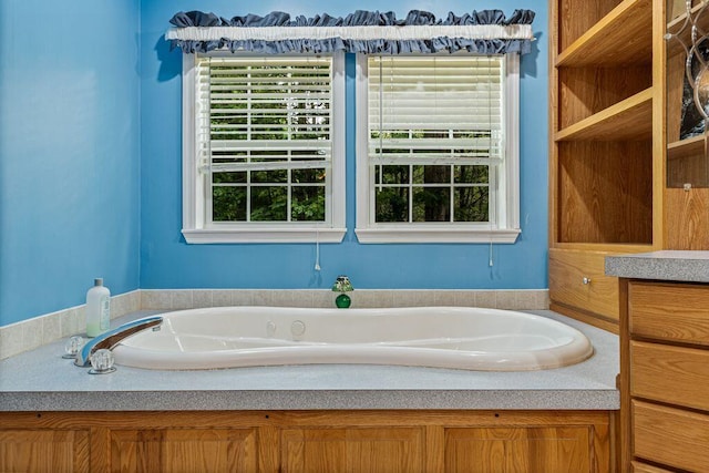 1080 Old Augusta Rd, Waldoboro, ME 04572 - bathroom featuring a bath, plenty of natural light, and vanity