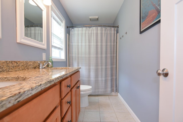 3 Erins Way S, Berwick, ME 03908 - full bathroom with double vanity, tile patterned floors, and a shower with shower curtain