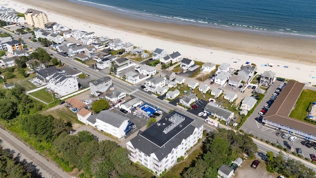 170 E Grand Ave Unit 8, Old Orchard Beach, ME 04064 - aerial view of property and surrounding area featuring unending shoreline and nearby suburban area
