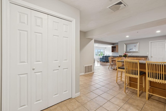 170 E Grand Ave Unit 8, Old Orchard Beach, ME 04064 - dining space with light tile patterned flooring and recessed lighting