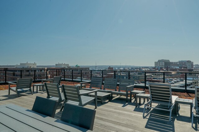 167 Newbury St Unit 206, Portland, ME 04101 - deck featuring a view of city