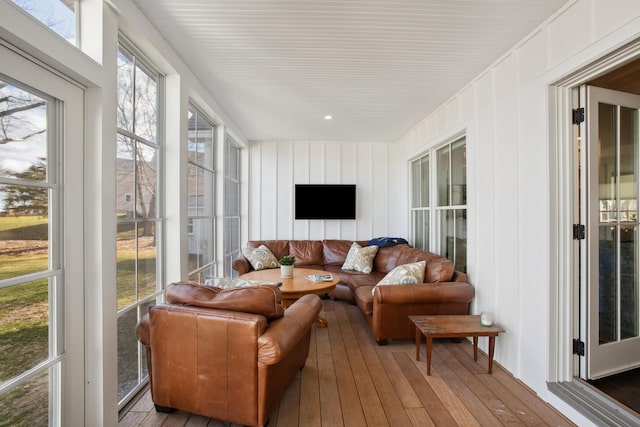 126 Mile Stretch Rd, Biddeford, ME 04005 - sunroom / solarium featuring hardwood / wood-style flooring