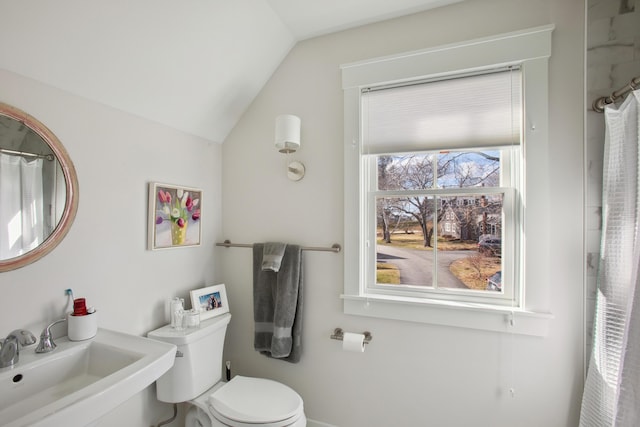 126 Mile Stretch Rd, Biddeford, ME 04005 - full bath with a sink and lofted ceiling