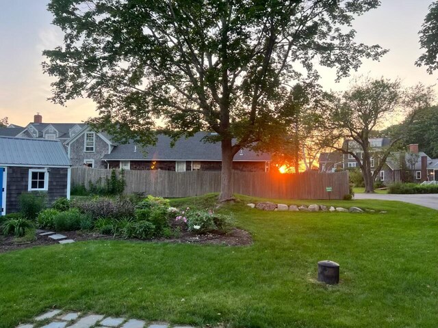 126 Mile Stretch Rd, Biddeford, ME 04005 - yard at dusk with an outdoor structure