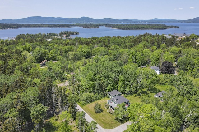 115 Babbidge Rd, Islesboro, ME 04848 - drone / aerial view of a water and mountain view