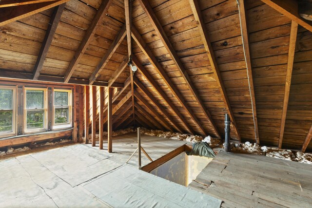 115 Babbidge Rd, Islesboro, ME 04848 - unfinished attic with an upstairs landing