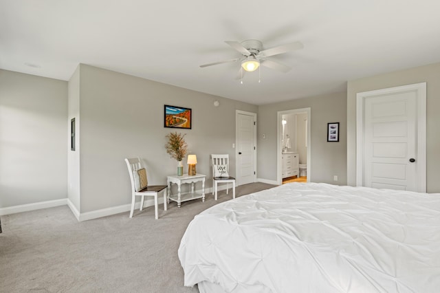 3 Ethan Way, Gray, ME 04039 - carpeted bedroom featuring ensuite bath and a ceiling fan