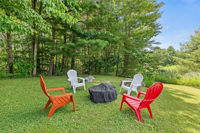 3 Ethan Way, Gray, ME 04039 - view of grassy yard featuring a fire pit