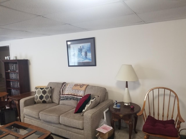 14 Reach Rd, Presque Isle, ME 04769 - living room featuring a paneled ceiling