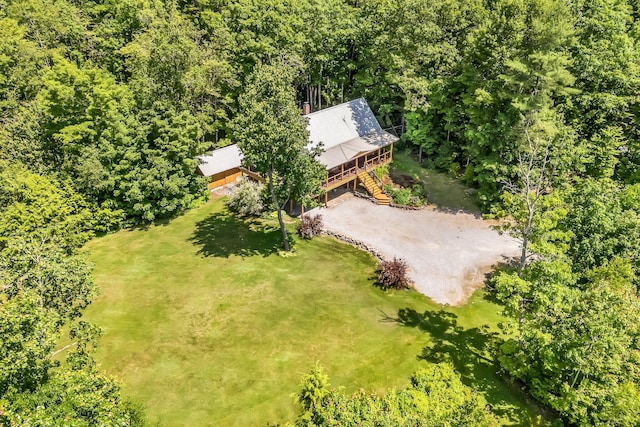 221 Gates Rd, Jefferson, ME 04348 - view from above of property