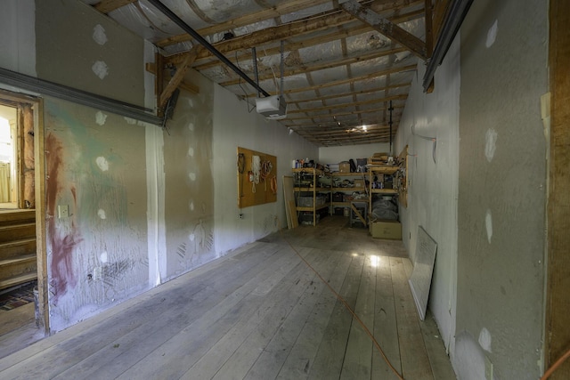 878 State Route 32, Bristol, ME 04564 - below grade area with hardwood / wood-style flooring and a garage