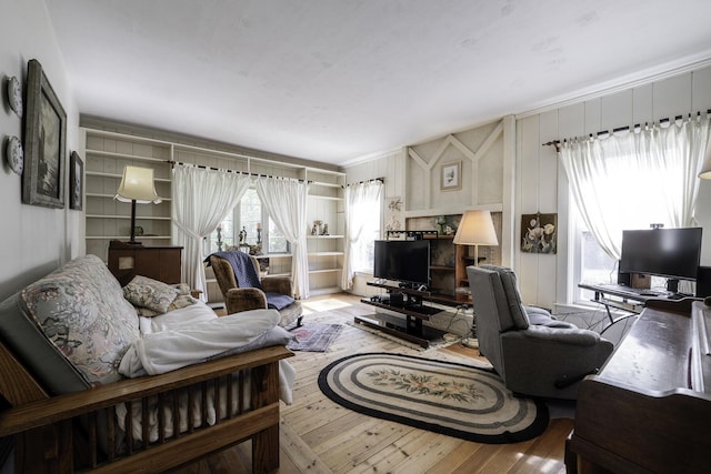 878 State Route 32, Bristol, ME 04564 - living area with hardwood / wood-style flooring