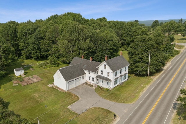 428 Webbs Mills Rd, Raymond, ME 04071 - aerial view of property and surrounding area with a forest