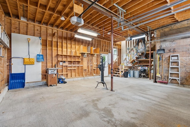 428 Webbs Mills Rd, Raymond, ME 04071 - garage with a garage door opener